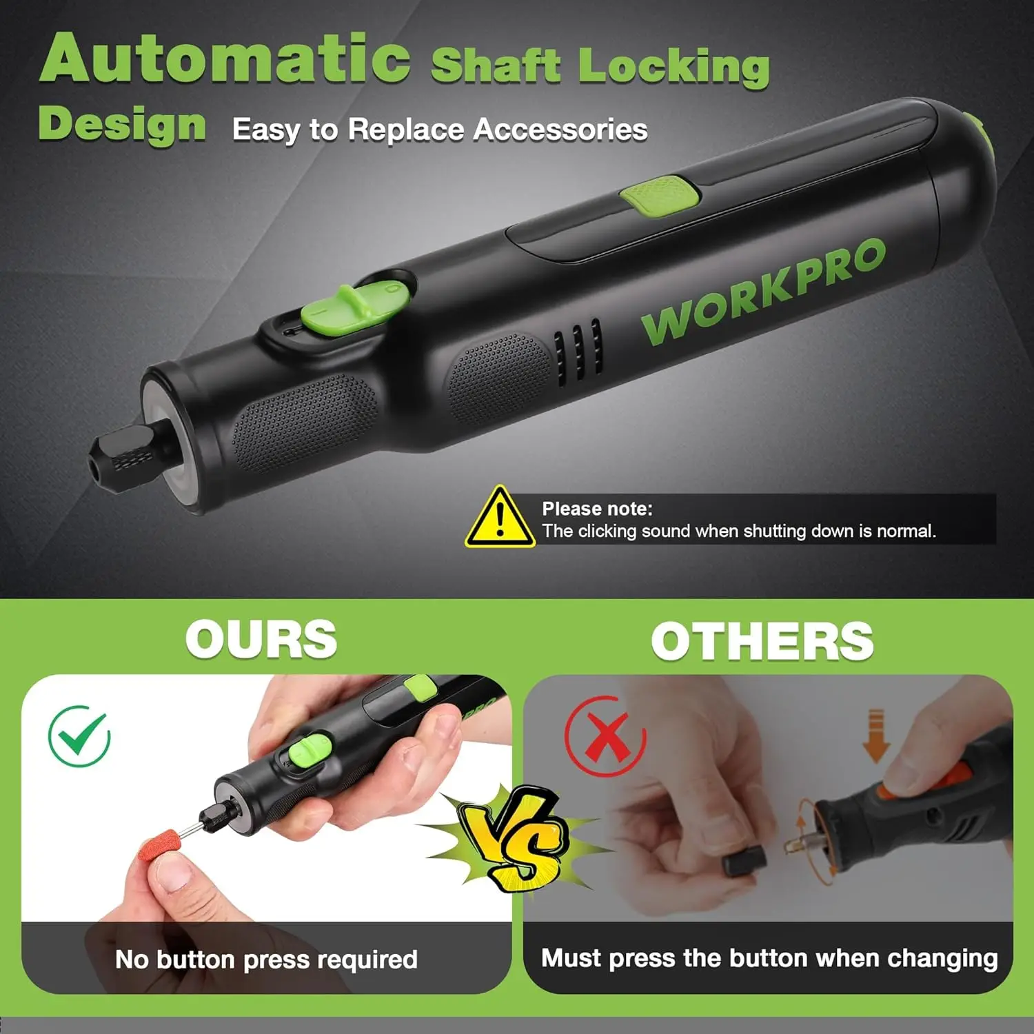 مجموعة أدوات دوارة لاسلكية 8 فولت مع 117 ملحقة، 6 سرعات، شحن من النوع C، ضوء LED للصنفرة والتلميع والنقش والحفر #4