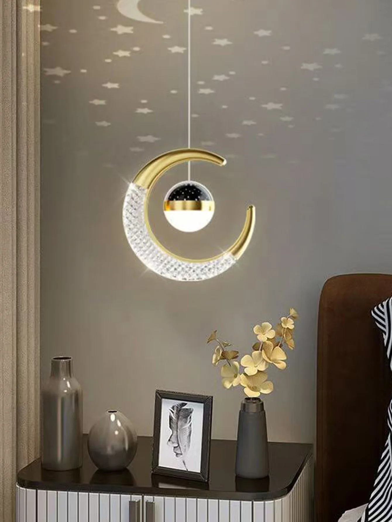 ثريا كريستالية مستديرة شفافة باللون الذهبي/الأسود، وغرفة الطعام، وغرفة المعيشة، وغرفة النوم بجانب السرير والسقف الداخلي لتزيين إضاءة المنزل