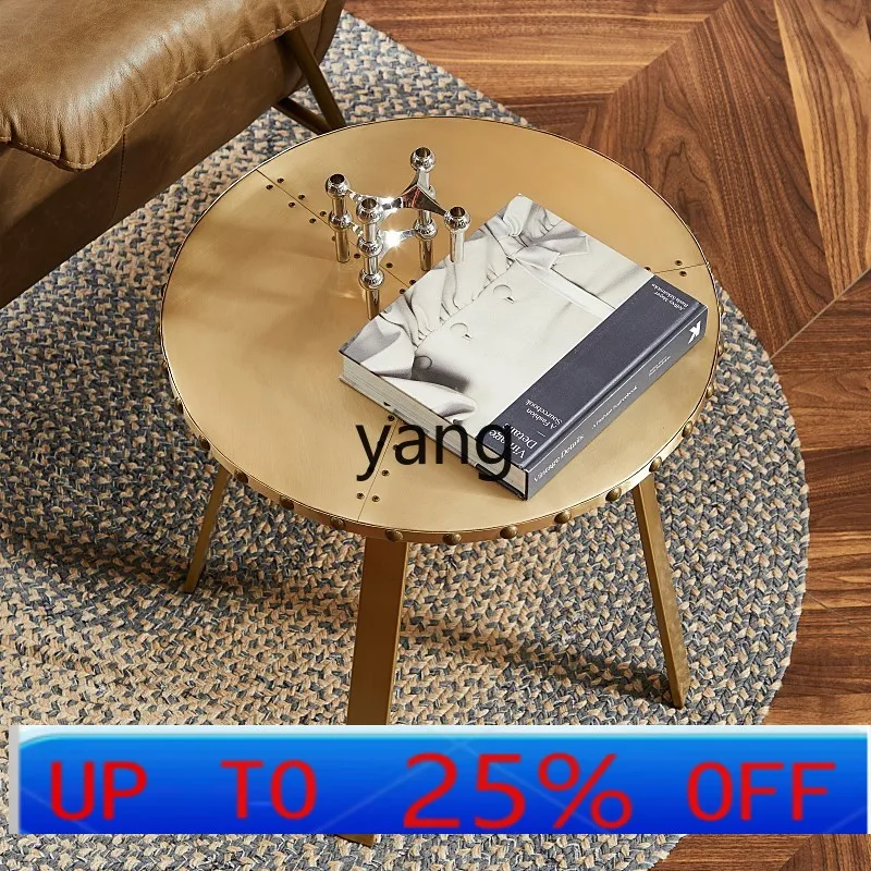 

Lcx retro gold wrought iron edge few small apartment round copper corner few