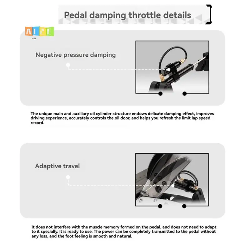 

A12E-Simulated Racing Modification Pedal Brake Throttle Damping Racing Gaming Hydraulic Damping Mod Kit For FANATEC CSL Pedal