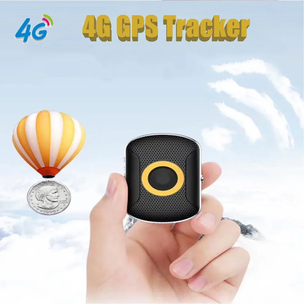 4G GPS Tracker SOS Smart Kids Locator Waterproof Pet GPS Tracker Dog Tracking Collar Mini Cat Anti-Lost Alarm Locator Key Finder