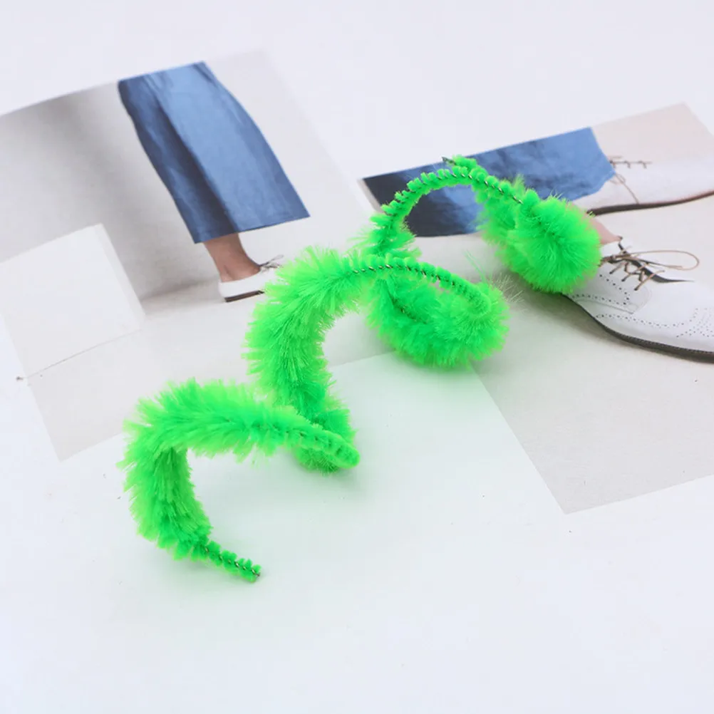 

100 шт. разноцветных гибких палочек для создания волн на корнях волос у детей, для поделок, творчества, художественных работ, образовательных занятий