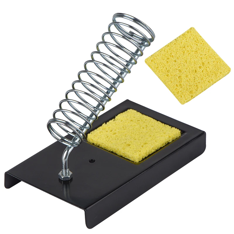 JCD Portable Soldering Iron Stand Holder Soldering Tin Stand with Welding Cleaning Sponge Electric Soldering Iron Accessories