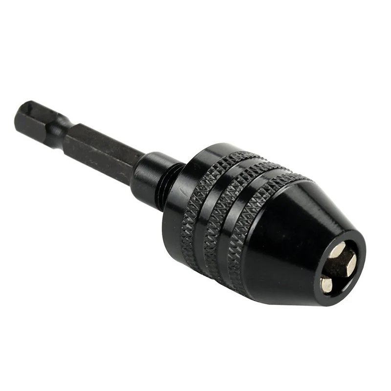 

Keyless Drill Chuck Converter Adapter with Right Angle Bit Black Color Clamping Range 0 36 5mm Angle Driver Screwdriver