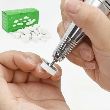 50 Stück Nagel-Polierscheibe, 15 mm, Poliersandstücke zum schnellen Polieren von Nägeln, Maniküre-Werkzeug-Zubehör