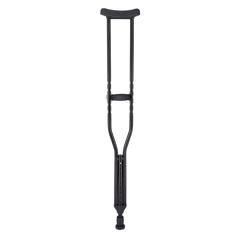 Aluminum Alloy Armpit Crutches Lighweight Anti-slip Crutches Medical Adult Fracture Walker Adjustable Height Walking Aid