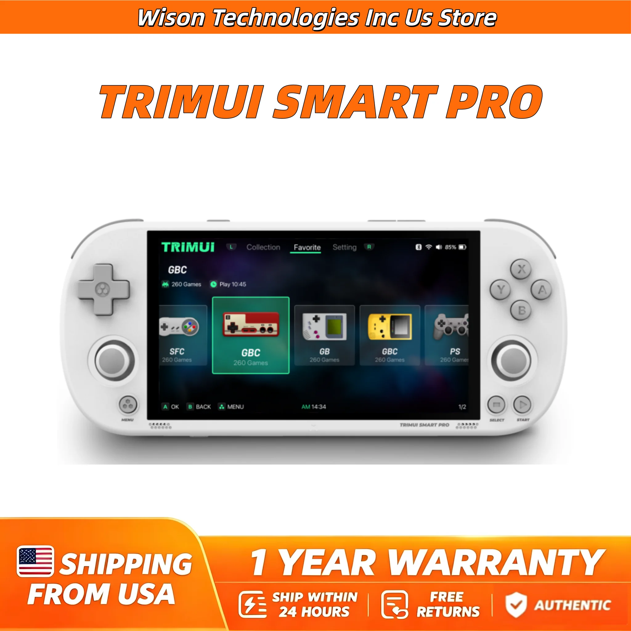 Retro Gaming Console Handheld - Konsol Game Genggam TRIMUI SMART PRO