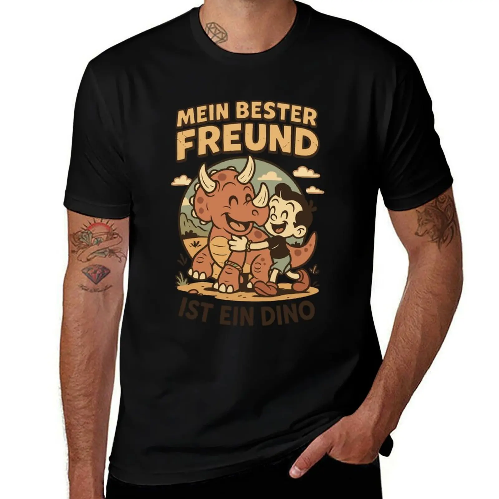 

My Best Friend Is A Dino T-Shirt luxury t-shirt animal prinfor boys Personalized t-shirt customs mens t shirts casual stylish