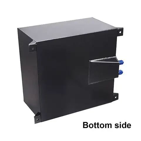 Bränslecellsbensintank Aluminiumtank + Nivågivare Bränsleledningssats 15 Gallon 60L Svart/Silver för Hot Rod för Banbilar 8 best sales bensintank för minicykel - №3