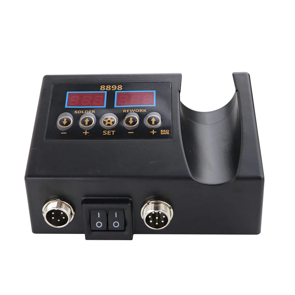 Anti-static 8898 Soldering Station Portable Digital Hot Air Gun BGA Rework Solder Station Hot Air Blower Heat Gun Desoldering