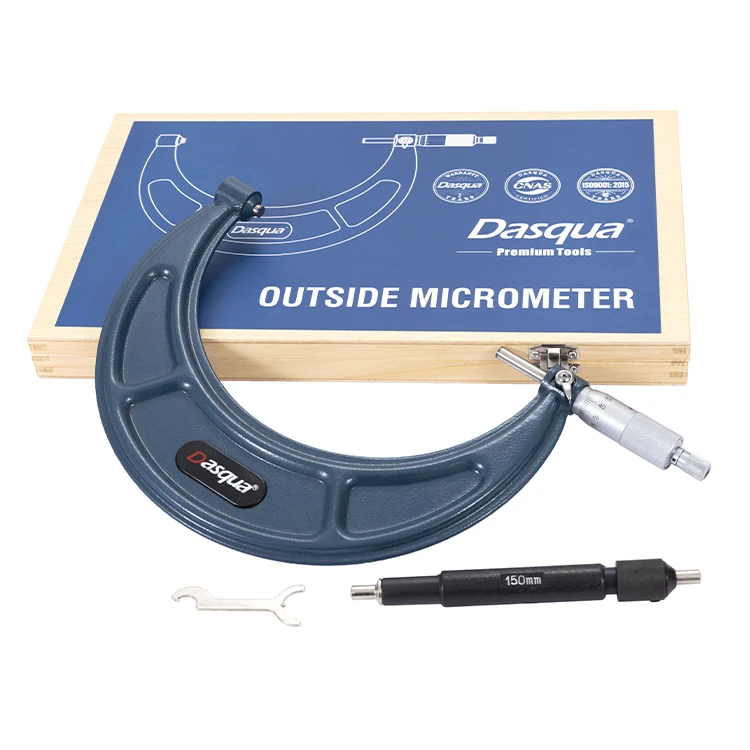 Dasqua High Quality 150-175mm Outside Micrometer 175-200mm 250-275mm Micrmetro Exterior 200-225mm 225-250mm External Micrometer