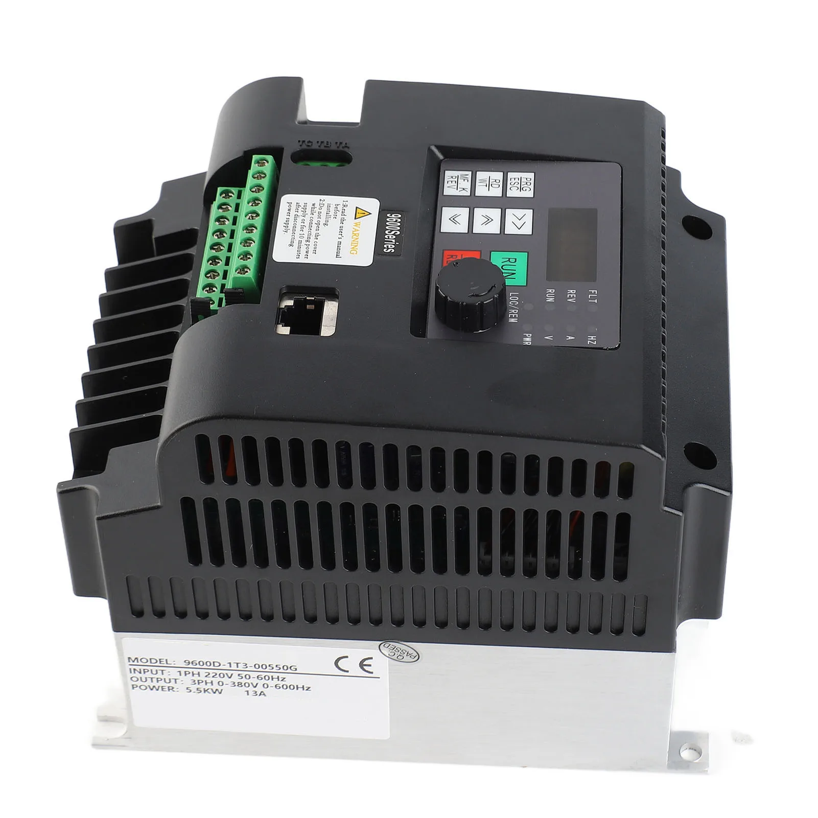 Convertitore di frequenza Convertitore di frequenza inverter da 5,5 kW Convertitore di frequenza motore ABS monofase da 220 V a trifase 380 V 5,5 kW