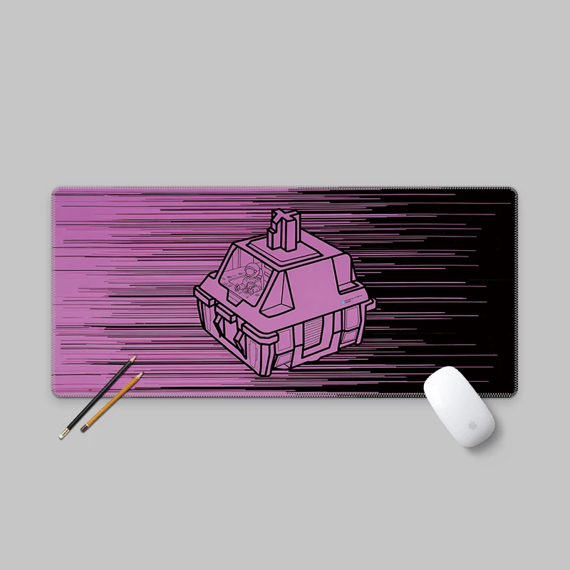 Blue Mausepad Shaft Body Switch Spaceship Desk Mat Gaming Mat Pad on The Table Office Gamer Accessories Keyboard Mats Mouse Pad