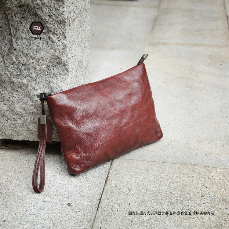 Imagem -03 - Retro Neutro Hand Grip Handbag Moda Simples para Homens e Mulheres