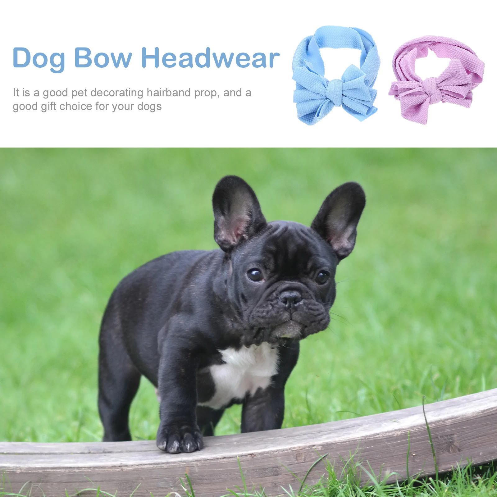 

2Pcs Lovely Dog Bow Headband Comfortable and Flexible for Special Occasions and Gifts Dog Bow Pet Decor Pet Party Decor