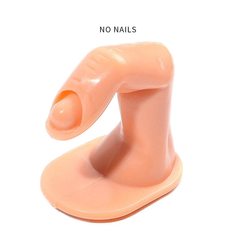 Fake Finger Model Nail Art Display Tips Style Nail Swatch Polish Stand Practice Acrylic Palette Manicure Accessories Tool