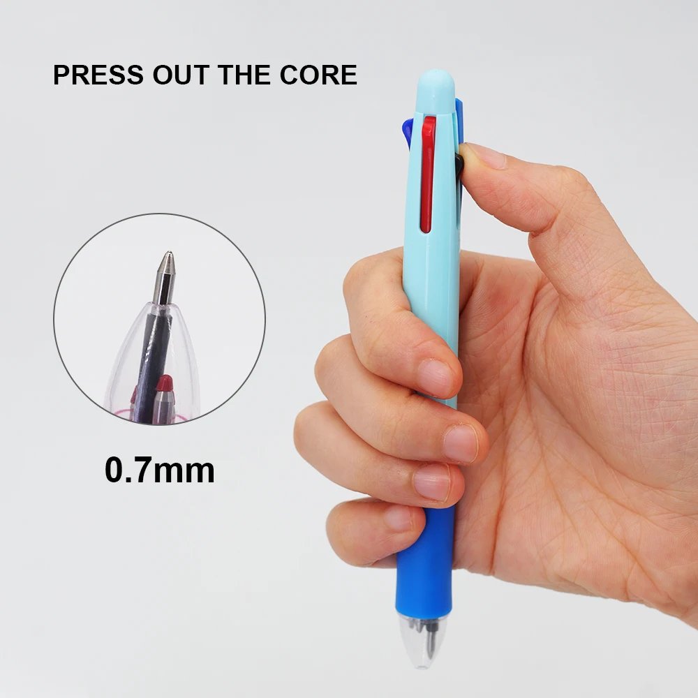 5 قطعة/المجموعة الإبداعية 4 في 1 متعدد الألوان قابل للمسح هلام مجموعة أقلام ، 0.5 مللي متر قابل للغسل مقبض ماجيك عبوات قضيب مكتب مدرسة لوازم الكتابة