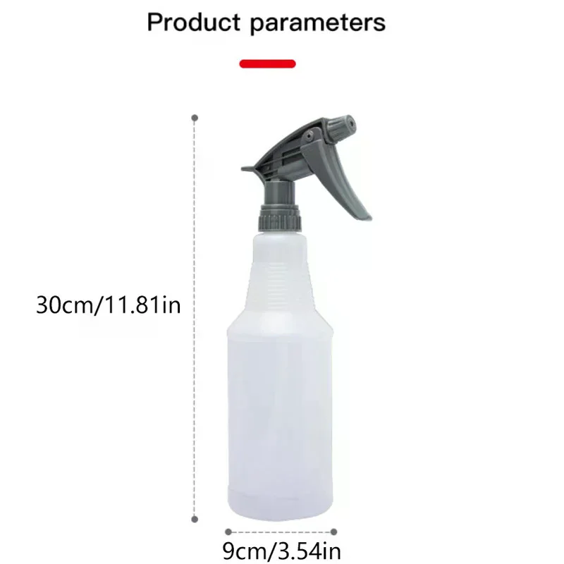 800ML Portable Spray Bottle Refillable PE/Plastic Empty Container Atomizer Adjustable Nozzle For Car Garden Irrigation