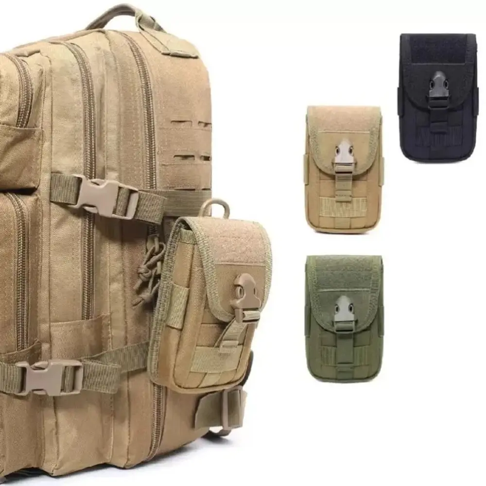 

Men's Multifunction Phone Bag Molle 1000D Nylon Mobile Phone Belt Pouch Waterproof Lock Clip-On Holster Bag Sport Fitness