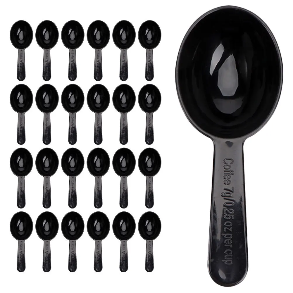 

50Pcs Kitchen Measure Scoop Round Head Coffee Scoop for Powder Liquid Seasonings Christmas Gift Reusable Dishwasher Safe