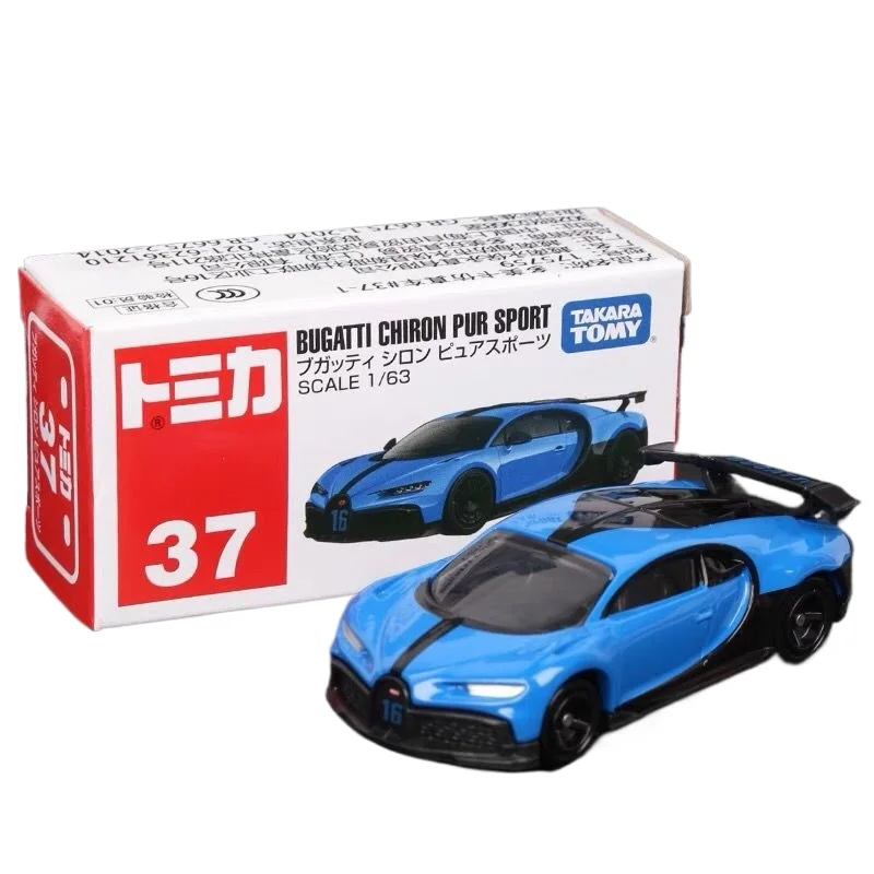 TAKARA TOMY Tomica 1/63 Realistic Alloy Bugatti Veyron No.37 Toy Car Model Exquisite Automobile Toy for Boys' Birthday Present