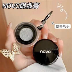 Smooth Gel Eyeliner Cream Cushion Eye Liner Black Brown Long Lasting Waterproof Easy to Wear Soft Matte Eyebrow Gel Makeup
