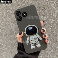 Auroras For Umidigi G5 Case With Astronaut Holder Ultra-Thin Matte Silicone Shell For Umidigi G5A Mecha Back Cover