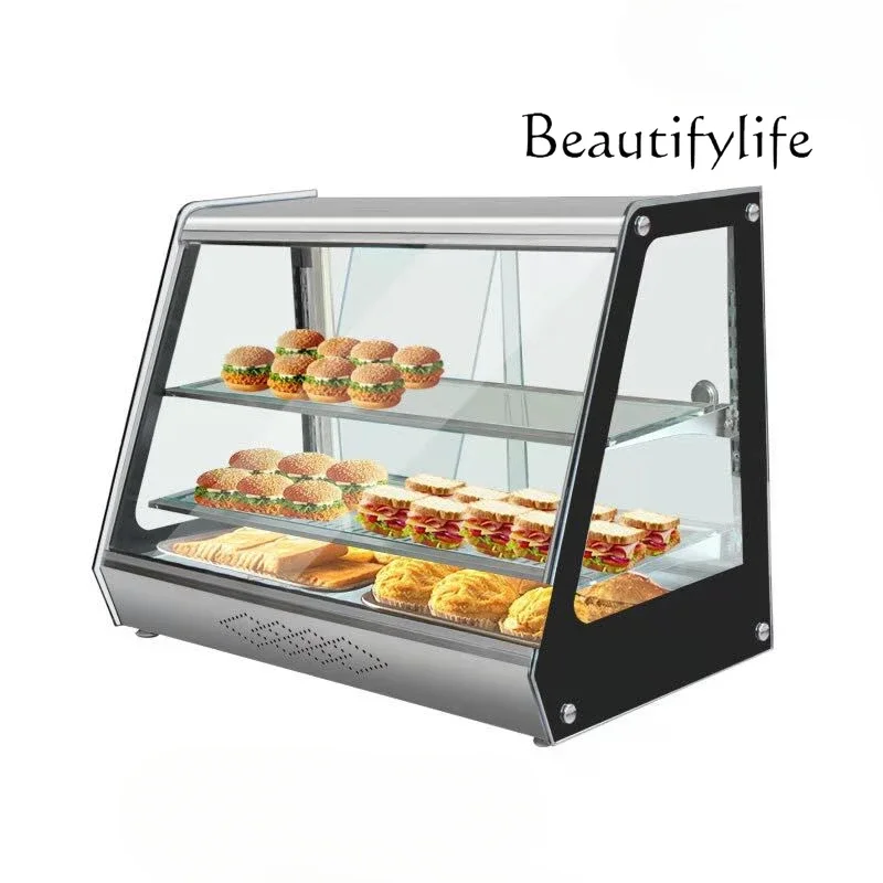 Desktop Insulation Cabinet Commercial Small KFC Burger Egg Tart Display Cabinet