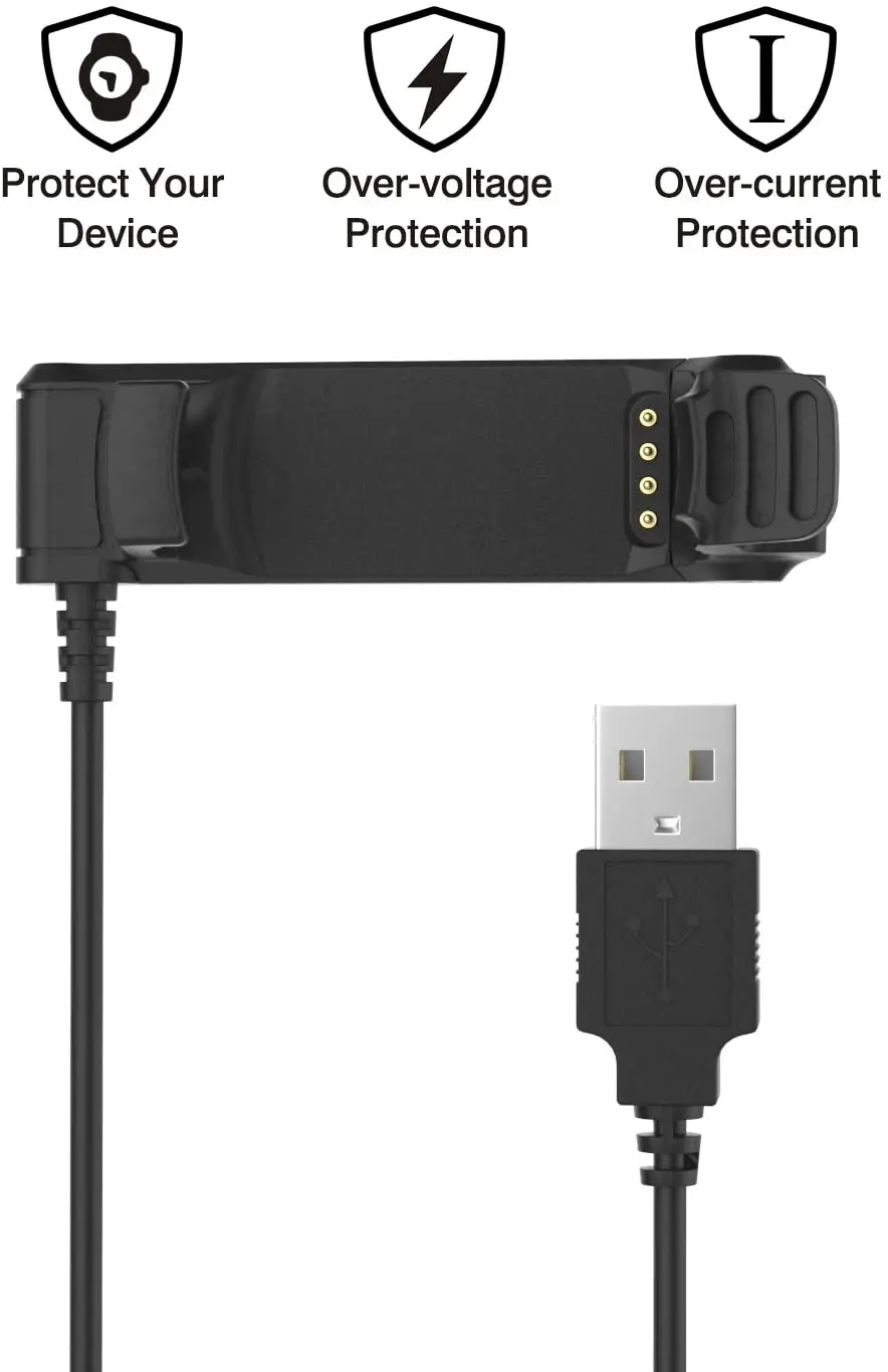 Ladegerät Dock kompatibel mit Garmin Forerunner 220, USB Data Sync Charge Cradle Dock Ladegerät mit 1M Ladekabel für Garmin