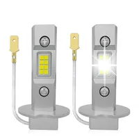 2 uds H3 bombilla de faro LED Canbus sin ventilador Luz De Carretera 6000K blanco coche camión luz antiniebla LED lámpara de conducción DRL 12V -24V