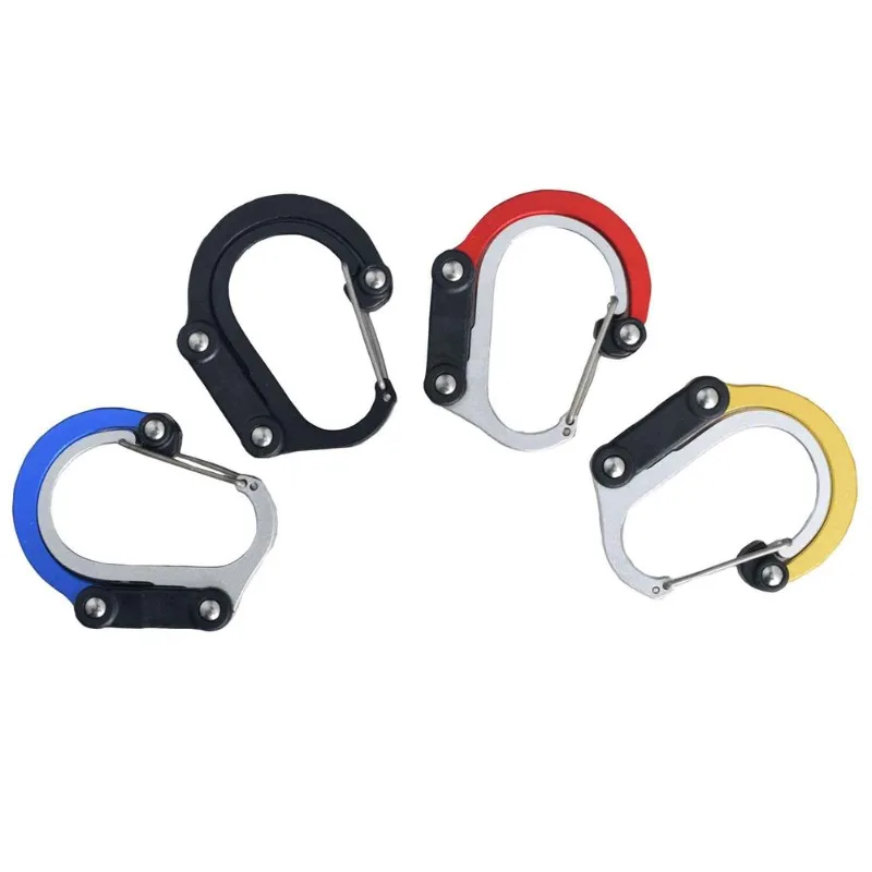 Gear Clip - Carabiner Rotating Hook Clip Non-Locking Strong Clips for Camping Fishing Hiking Travel Backpack Out 5.84*4.82cm