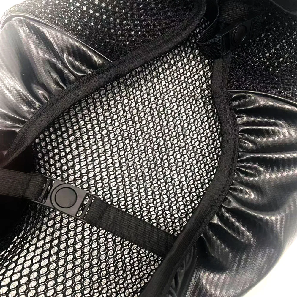 Suitable For SYM ADX125 And ADX150 Models. This Seat Cover Features a Leather Cushion and Shock-Absorbing Mesh Fabric.