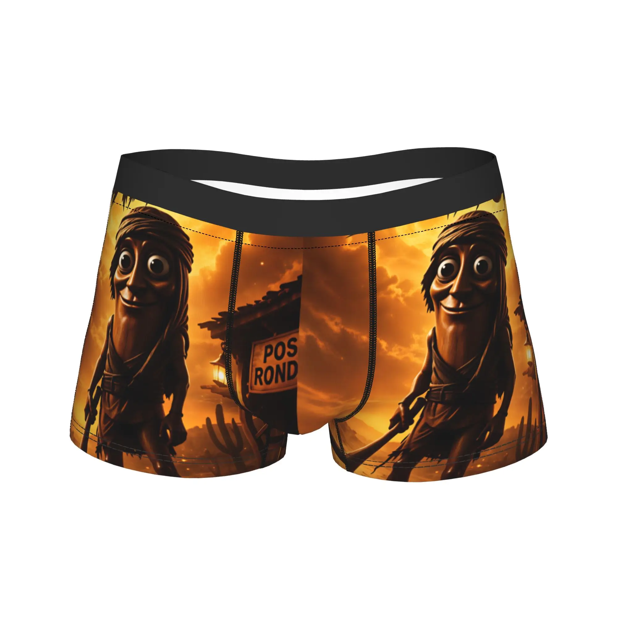Tung Tung Sahur Desert Moon Meme Trunk  3D Pouch Underwear Hot Sale Custom DIY Boxer Brief Funny Males Panties Big Size
