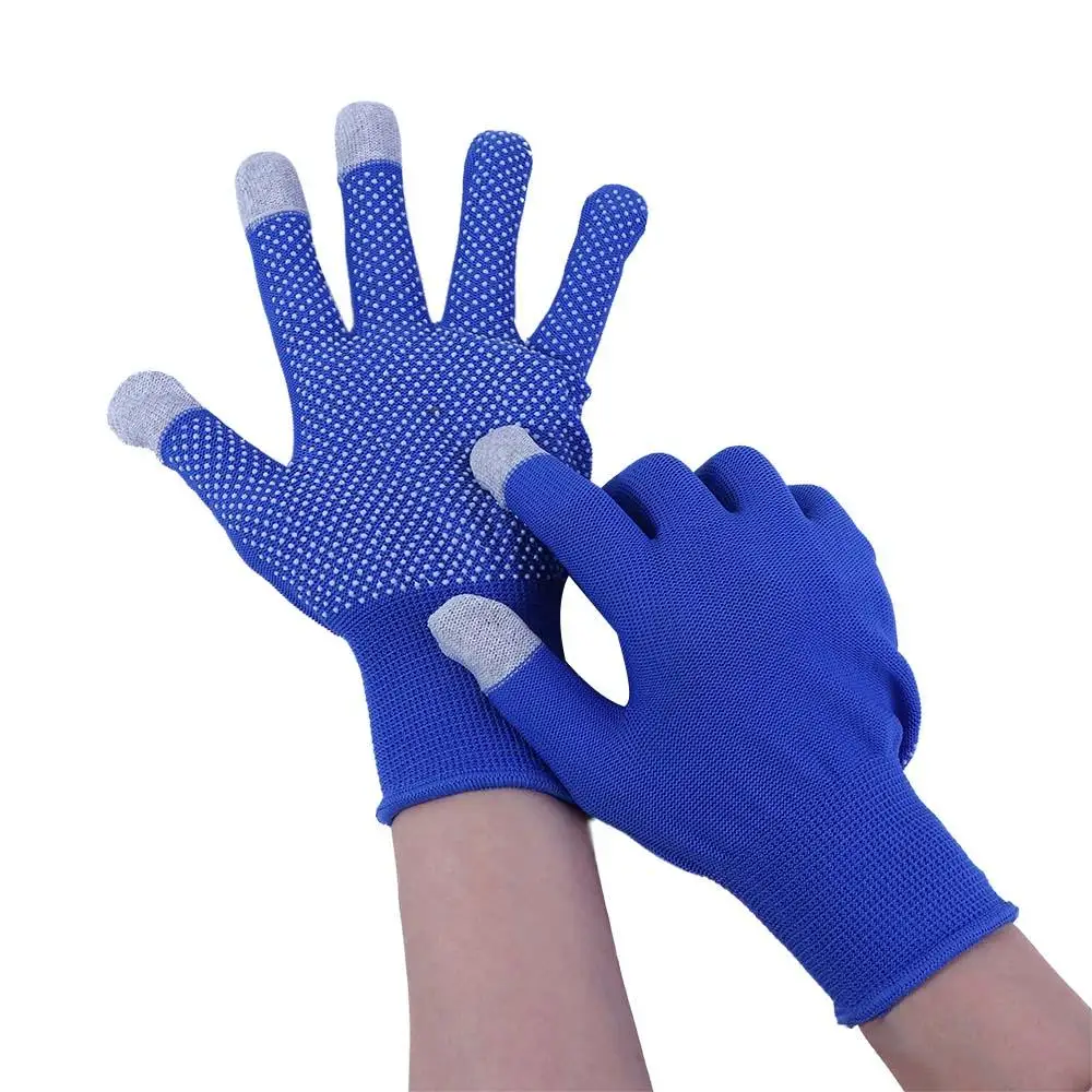 تسلق الجبال يندبروف في الهواء الطلق الدراجات بلون قفازات شاشة لمس المضادة للانزلاق القفازات قفازات كاملة الأصابع الرجال قفازات النايلون