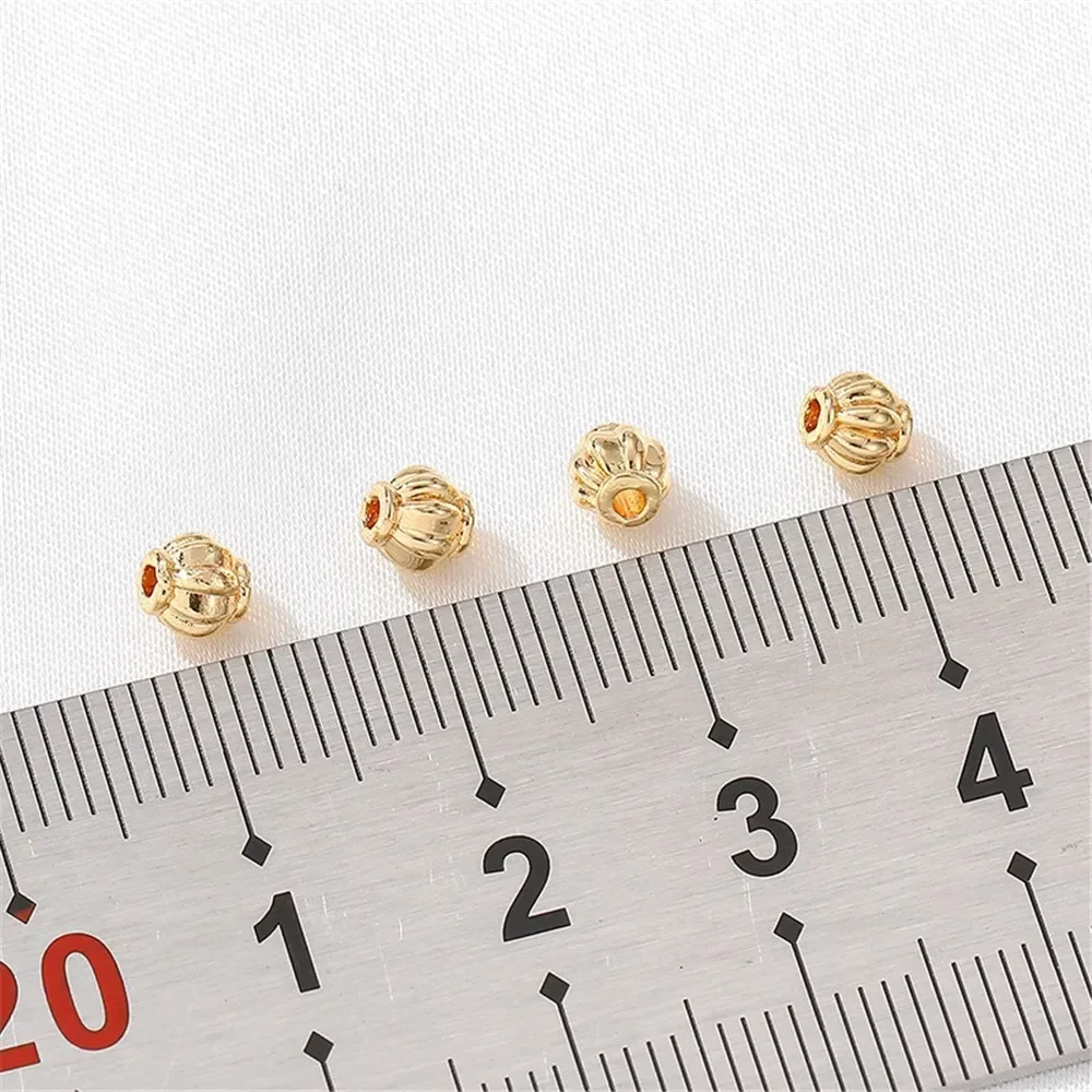 14K vergulde lantaarn gescheiden kraalpatronen verspreide kralen handgemaakte DIY armbanden kettingen hoofddeksels materialen accessoires
