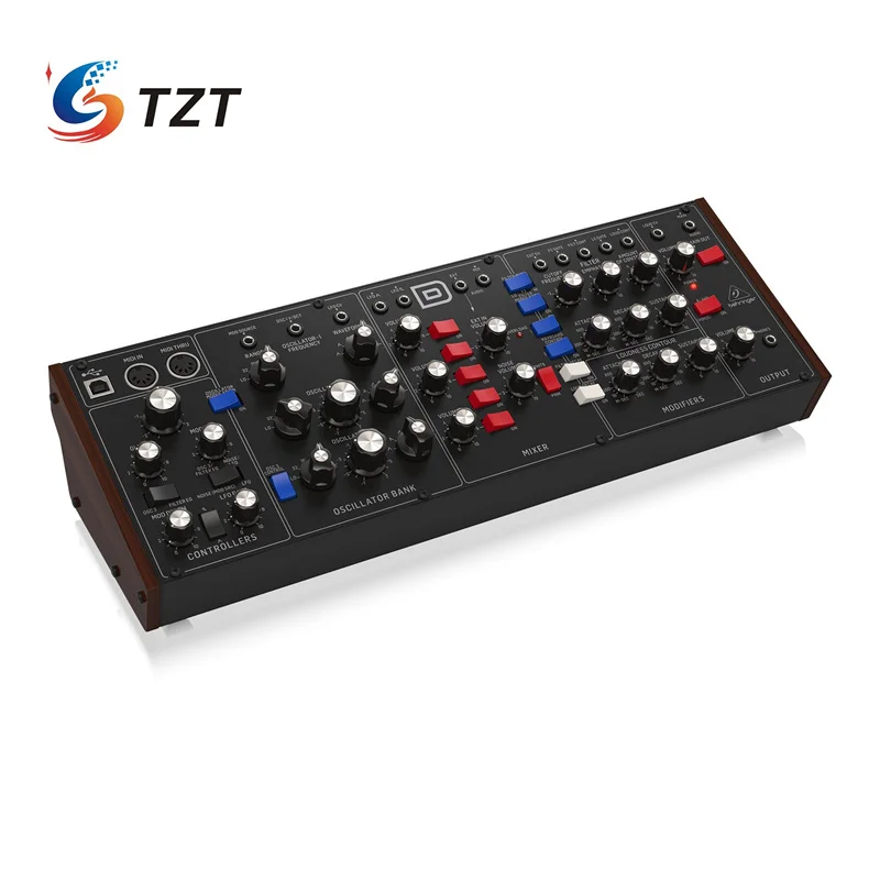 TZT Model-D Original Analog Synthesizer with 3 VCOs Ladder Filter LFO & Eurorack Format for Behringer