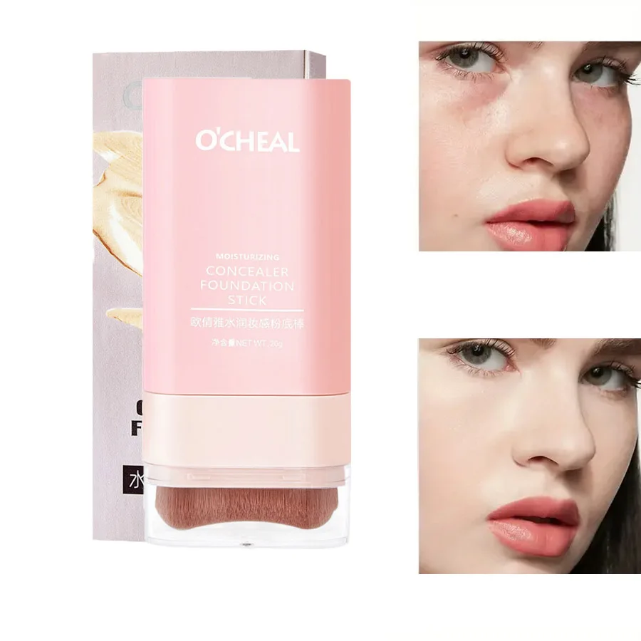 コンシーラーファンデーションメイクアップスティック、防水性と耐汗性、すべての肌タイプに適しており、自然なファンデーションを作成します。