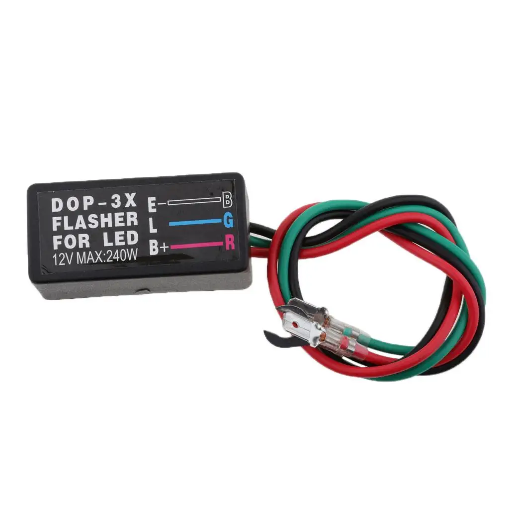 

Motorcycle 100A 12V LED Brake Stop Light Strobe Flash Module Controller Box