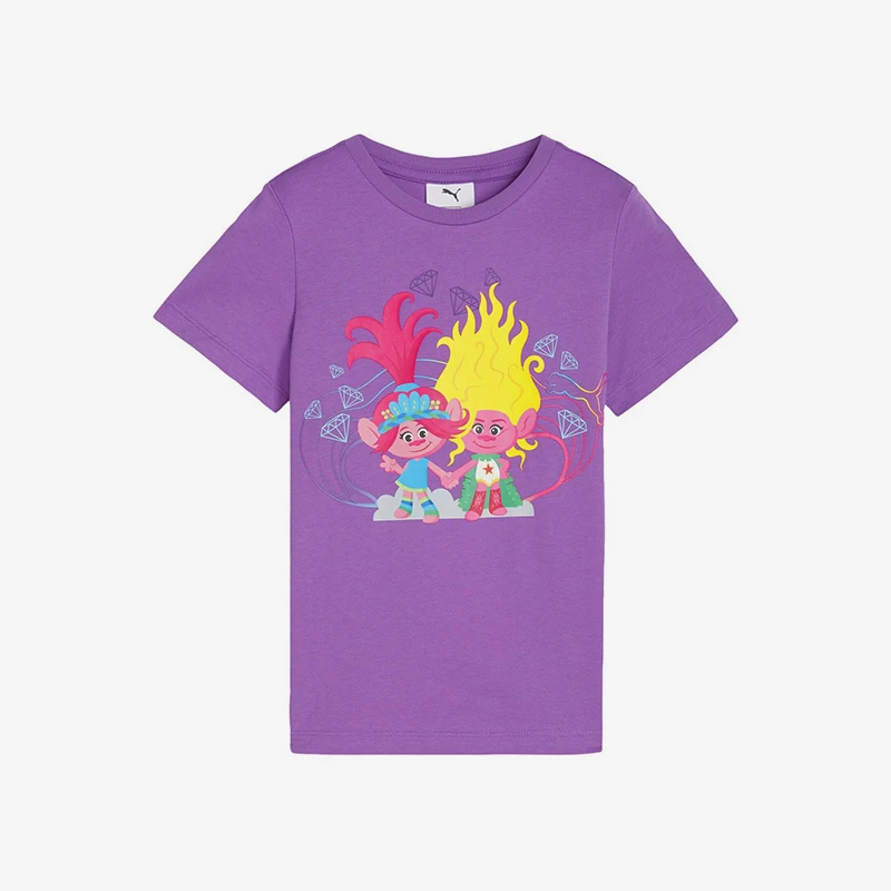 Puma genuine TROLLST T-shirt co branded cartoon gradient print round neck short sleeved shirt 624816-50