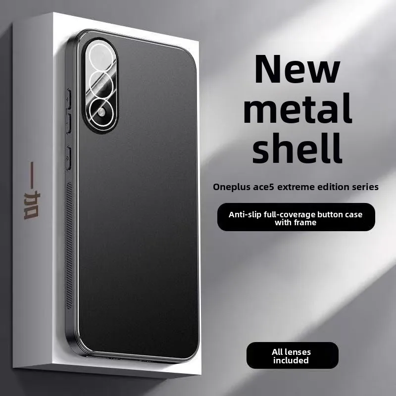 For OnePlus Nord 5 Case New Metal Frosted Honeycomb Heat Dissipation Anti-drop Cover For Oneplus Ace 5 Ultra Shockproof Funda