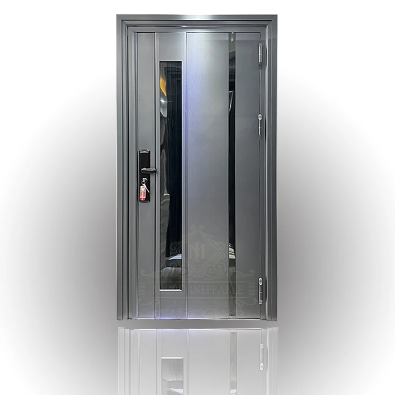 Hoofdingang Modern Design Rvs Kantoor Glazen Deurklinkvergrendeling