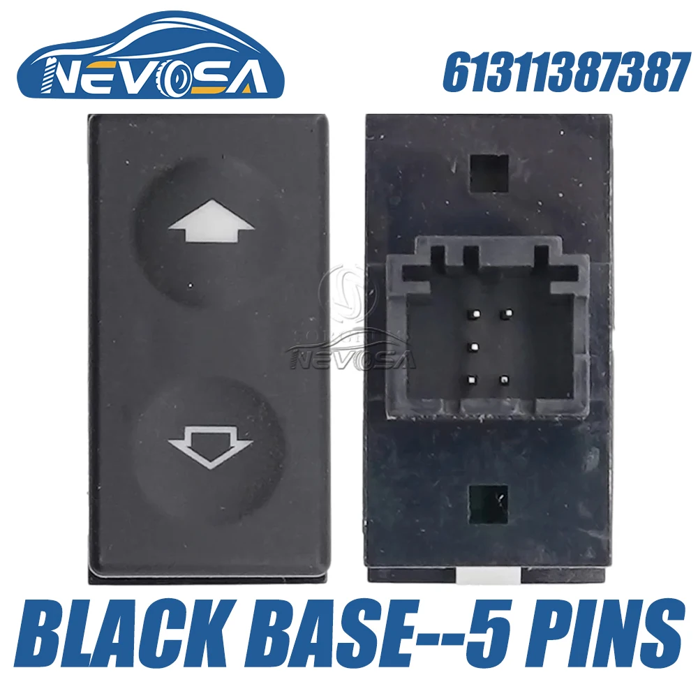 NEVOSA 61311387916 61311393361 61318365300 61311387387 For BMW E36 318I 325I Z3 318ti 325is Power Window Switch Single Button