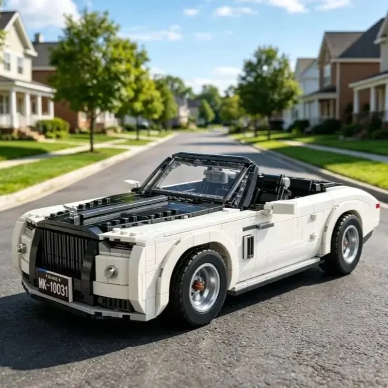 10031 Mould King Technical Car Building Block The MOC Wraith Oldtime Car Model Assembly Sport Car Brick Toys Kids Christmas Gift