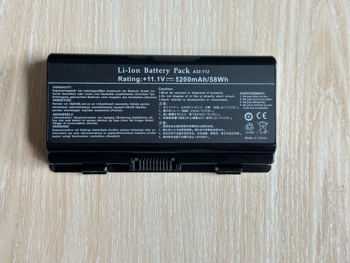 A32-X51  A32-T12 Laptop Battery for ASUS X51 X51C X51RL X51H X51L X51R X51RL T12J XT12 X58 X58C X58L T12B T12C T12ER