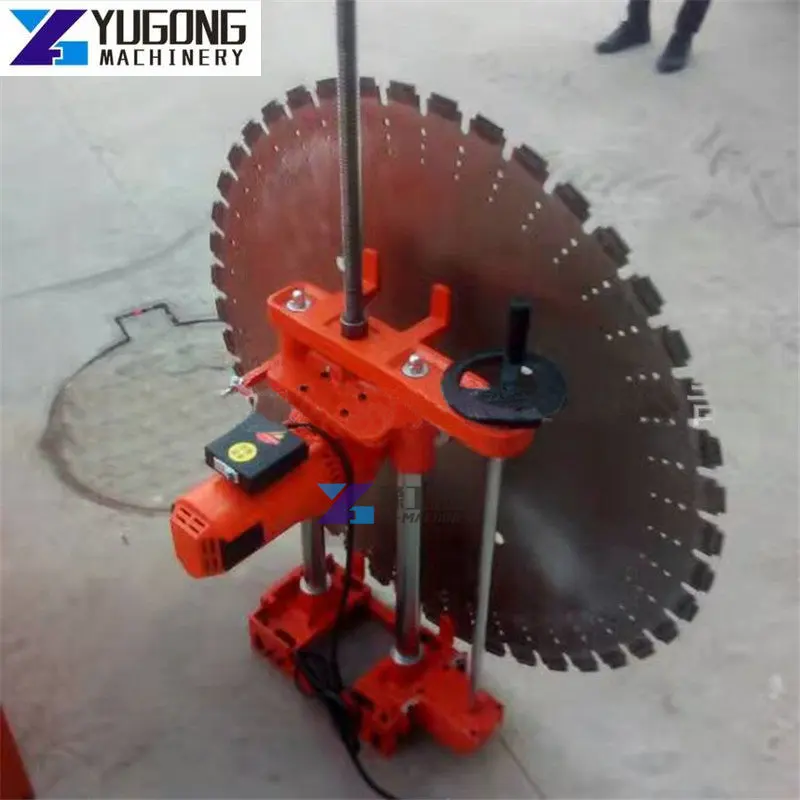 High Power Electric Flat Wall Saw Cutting Concrete Floor Wall 1600 MM Saw Blade Maximum Cutting Depth of 600 MM