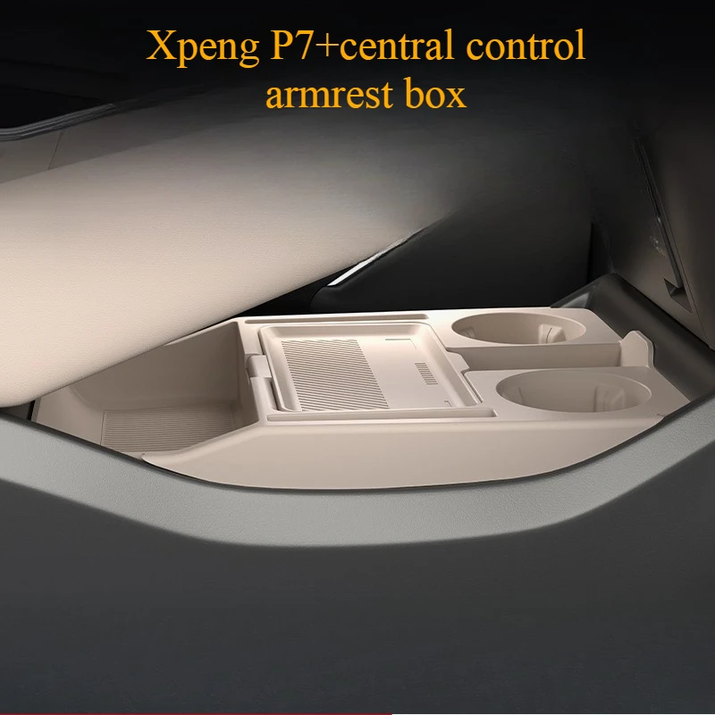

For 2025 New Xpeng P7+ Ultra Central Control Armrest Lower Layer Storage Box Glasses Rack Auto Supplies Modification Accessories