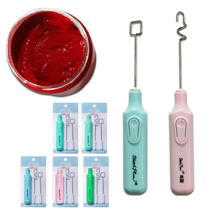 Epoxy Resin Stirrer for Crafts Tumbler Replaceable Electric Tumbler Mixer Handheld Operated Epoxy Mixing Dropshipping