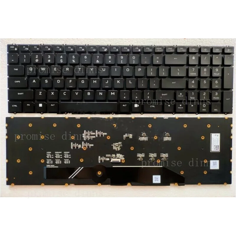 

M For Dell Alienware M18 R1 R2 P51E P51E001 US Keyboard Per-key RGB Backlit