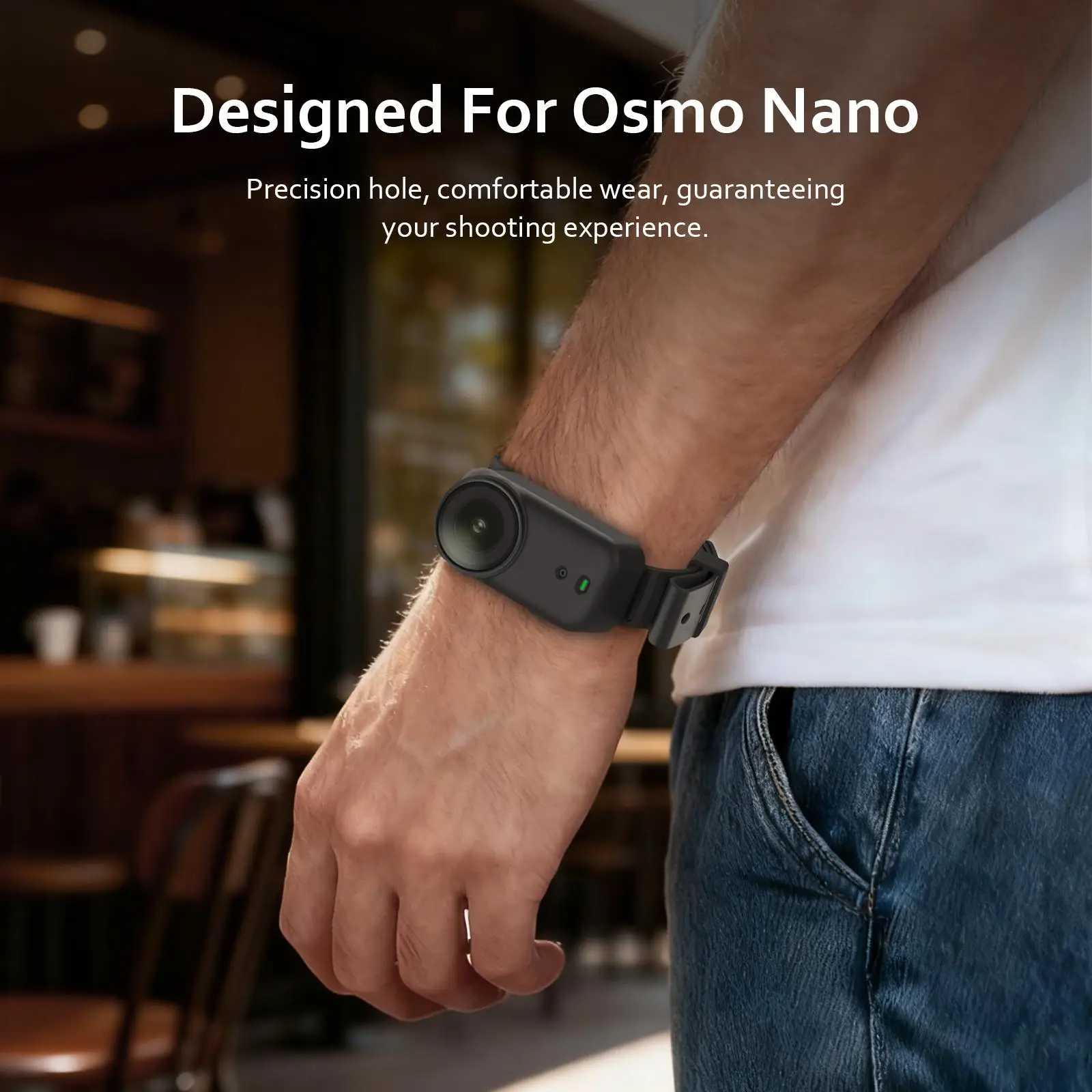 

Для DJI Osmo Nano PULUZ корпус силиконовый расширительный ремешок на запястье чехол для ошейника для домашних животных аксессуары для камеры