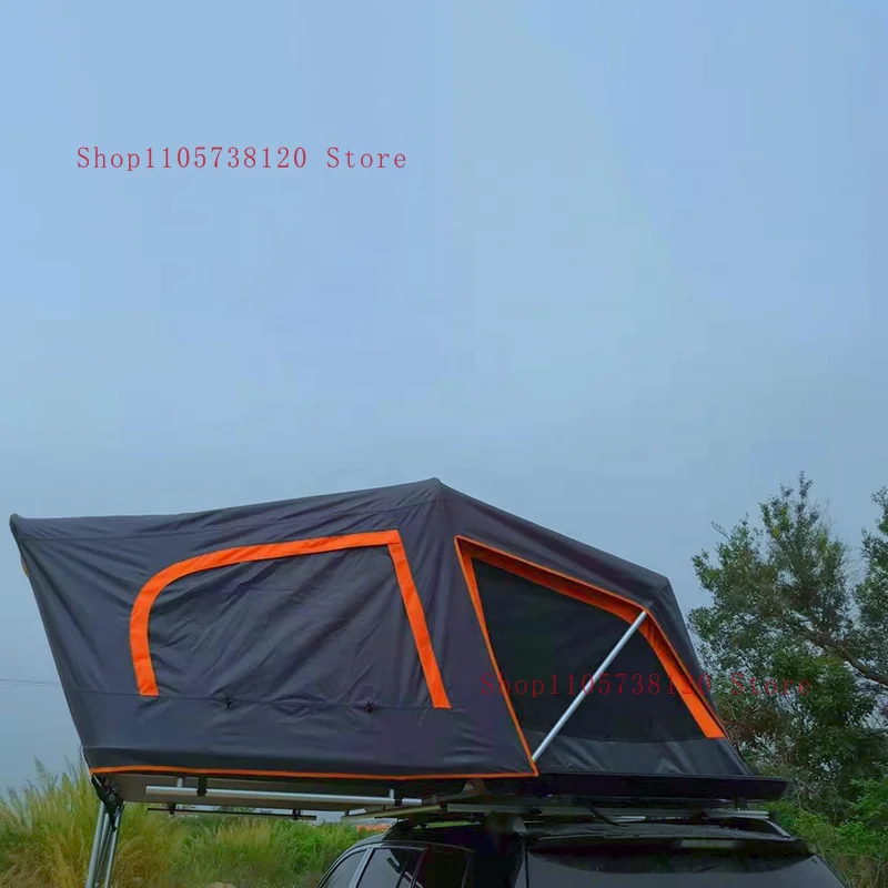 Factory Hot Selling Camping Outdoor Hiking Three-Season Hard Rooftop Car Tent Can Quick Automatic Opening Double